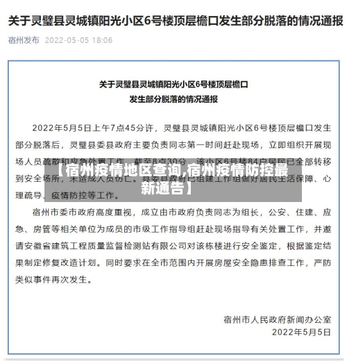 【宿州疫情地区查询,宿州疫情防控最新通告】