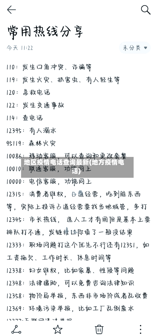 地区疫情电话查询最新(地方疫情电话)-第2张图片