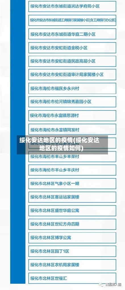 绥化安达地区的疫情(绥化安达地区的疫情如何)-第3张图片