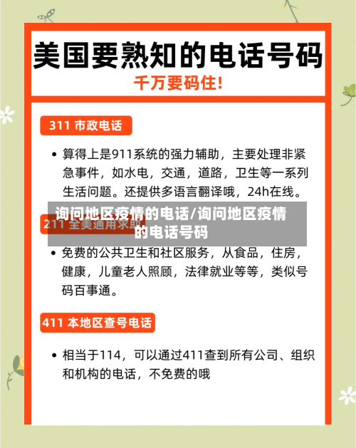 询问地区疫情的电话/询问地区疫情的电话号码-第3张图片